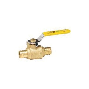 PROChannel™ 111-5-1-PC Quarter-Turn Ball Valve With Handle, 1 in, PEX, Forged Brass Body, PTFE Softgoods