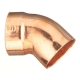 EPC 10046376 306-2 Solder 45 deg DWV Street Elbow, 3 in Nominal, C x Fitting End Style, Copper