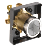 DELTA® R10000-MF Universal Tub and Shower Rough-In Valve Body, 1/2 in Cold Expansion PEX Inlet x 1/2 in Pex Cold Expansion Outlet, Forged Brass Body