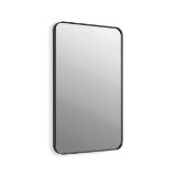 Kohler® 26052-BLL Essential Decorative Mirror, Rectangular Shape, 22-1/16 in L x 34-1/16 in W, Matte Black