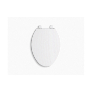 Kohler® 20110-96 Brevia™ Toilet Seat, Elongated Bowl, Closed Front, Plastic, Biscuit, Slow Close Hinge