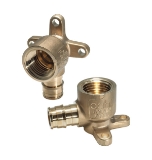 dahl DE-050-A 1/2 PEX F1960 x 1/2 FIP Drop Ear 90 Degree Elbow