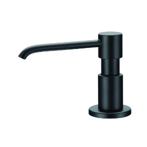 Danze® D495958BS Parma® Soap and Lotion Dispenser, Satin Black, Deck Mount, Solid Brass