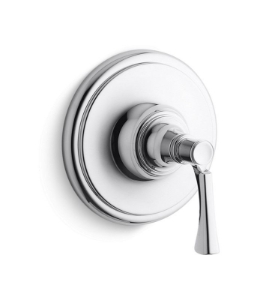 KALLISTA® P24622-LV-CP Bellis® Lever Handle Thermostatic Valve Trim - Less Rough in Valve Trim Only, Polished Chrome
