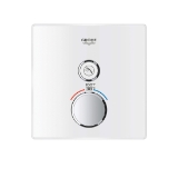 GROHE 29163LS0 Thermostatic Trim, 7.7 gpm Valve, StarLight® Moon White