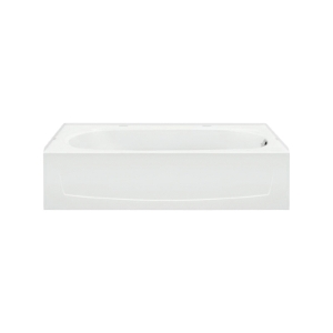 Sterling® 71041120-0 Bathtub, Performa™, Soaking Hydrotherapy, Rectangle Shape, 60-1/4 in L x 30-1/4 in W, Right Drain, White