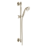 DELTA® 51308-PN Hand Shower, 3 in Dia 3 Shower Head, 2 gpm Flow Rate, 60 to 82 in L Hose, 1/2 in Connection, Polished Nickel