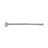 PlumbShop® PLS1-12DL F PLS1-DL Flexible Toilet Connector, 3/8 x 7/8 in Nominal, Compression x Ballcock End Style, 12 in L, 125 psi Working, Reinforced PVC/Braided Stainless Steel