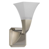 Brizo® 697030-PN Virage® Transitional Single Sconce Light, 120 VAC, Polished Nickel Housing, 1 Lamp