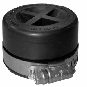 Cleanout Test Cap With Clamping Band, 3 in Dia, PVC, Domestic redirect to product page