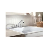 DELTA® 2497LF Cassidy® Kitchen Faucet With Spray, 1.8 gpm Flow Rate, 8 in Center, Swivel Spout, Chrome, 2 Handles