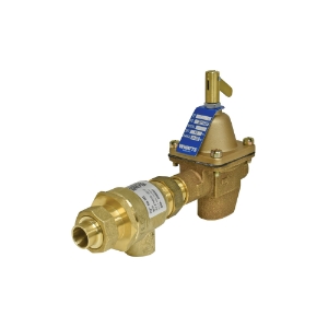 WATTS® 0386462 911 Combination Fill Valve and Backflow Preventer, 1/2 in Nominal, Union Solder x NPT End Style, Bronze Body