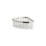 Medium Shower Basket, 3 in H x 6-1/4 in W x 6-1/4 in D, Stainless Steel, Vibrant Polished Nickel