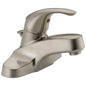 Peerless® P188620LF-BN Centerset Lavatory Faucet, Brushed Nickel, 1 Handle, Pop-Up Drain, 1.5 gpm Flow Rate
