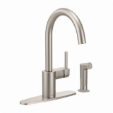 Moen® 7165SRS Kitchen Faucet, Align™, 1.5 gpm Flow Rate, High-Arc Spout, Spot Resist™ Stainless, 1 Handle