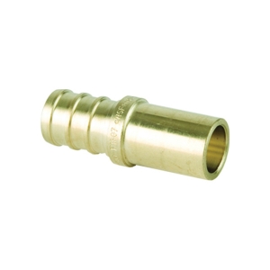 Viega 46644 PureFlow® Adapter, 3/4 in, Crimp x Fitting, Brass
