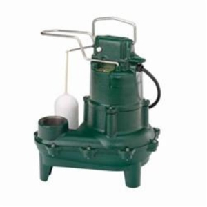 Zoeller® 264-0001 Waste-Mate 264 1-Seal Submersible Pump, 4/10 hp, 115 VAC, 2 in NPT Outlet, Cast Iron, 9.4 A, 1 ph