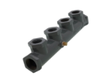 TracPipe® Counterstrike® FGP-MI-PC Coated Type Pipe Manifold, 1/2 in Inlets x (4) 3/4 in Outlets, Cast Iron