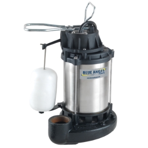 BLUE ANGEL® SSF33S Premium Submersible Sump Pump, 57 gpm Flow Rate, 1 ph, 1/3 hp, Stainless Steel