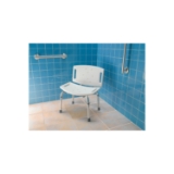 Moen® DN7030 Adjustable Tub/Shower Chair, Home Care®, 12 in H, Aluminum Legs, White