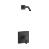 Kohler TS23503-4-BL Pressure Balanced Bath and Shower Trim, 2.5 gpm Shower, Matte Black