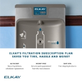 ELKAY COMMERCIAL 71300C Replacement Water Filter, 3-5/16 in L 3-5/16 in W 11-5/8 in H