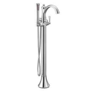 Moen® 655 Wynford™ Floor Mount Tub Filler Faucet, Polished Chrome, 1 Handle, Commercial