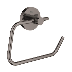 GROHE 40689A01 Essentials Horizontal Round Paper Holder, 4-15/16 in H, Metal, Hard Graphite
