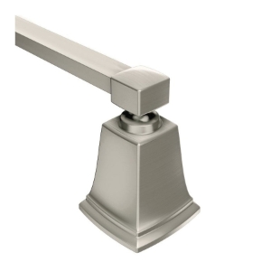 Moen® Y3218BN Towel Bar, Boardwalk™, 18 in L Bar, 3.29 in OAD x 2.06 in OAH, Aluminum, Brushed Nickel