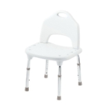 Moen® DN7060 Adjustable Shower Chair, Home Care®, 15 to 21 in H x 22 in W Seat, 300 lb Load, Glacier White