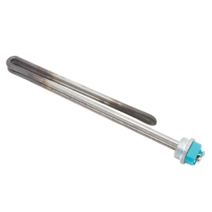 APCOM 100110068 Best Low Watt Density Water Heater Element With Gasket, 480 VAC, 6 kW, Screw-In, 16-1/2 in L Insert, Nickel Alloy Stainless Steel Sheath