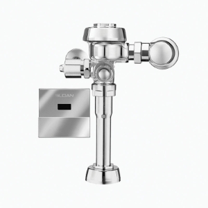 Sloan® Royal® 3452473 180 ESS Single-Flush Sensor Exposed Flushometer, Hardwired, 1 gpf Flush Rate, 1 in IPS Inlet, 1-1/4 in Spud, 15 to 80 psi Pressure, Polished Chrome