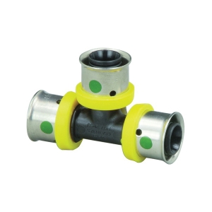 Viega 49545 PureFlow® Tee, 1 x 3/4 x 1 in Nominal, Press End Style, Polymer