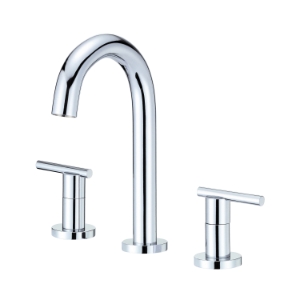 Danze® D303658 Parma® Widespread Lavatory Faucet, 1.2 gpm Flow Rate, 9 in H Spout, 4 to 12 in Center, Polished Chrome