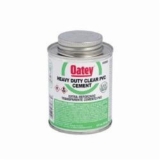 Oatey® 30863 Heavy Duty Low VOC PVC Cement, 8 oz Container, Clear