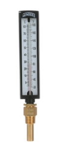 WINTERS TAS150 Angle Industrial Thermometer, 30 to 240 deg F, +/-2%, 1/2 in NPT