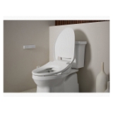 Kohler® 27142-CR-0 C³®-430 Nightlight Heated Cleansing Bidet Toilet Seat, Elongated Bowl, Closed Front, Plastic, White, Slow Close Hinge