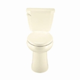 Gerber® GVP2151825 2-Piece Toilet, Viper™ ErgoHeight™, Elongated Bowl, 16-7/8 in H Rim, 12 in Rough-In, 1.6 gpf, Bone