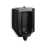 Kohler® 4991-ET-7 Bardon™ High Efficiency Washdown Urinal, 0.125/1 gpf Flush Rate, Top Spud, Wall Mount, Black