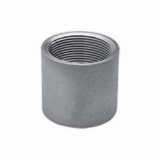 Ward Mfg 420S06 Tapped Straight Merchant Coupling, Steel, 3/4 in Nominal, SCH 40/STD, Galvanized