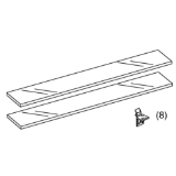 Kohler® 1244955 Large Shelf with L-Clip Kit, 35 inch Size