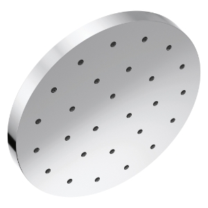 DELTA® 52160-PR Universal Showering Single Function Shower Head, 1.75 gpm Max Flow, 1 Spray, 12 in Dia x 2-5/8 in H Head, Lumicoat® Chrome