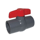 LEGEND 201-435 S-602 Compact Miniature Ball Valve, 1 in Nominal, Solvent End Style, UPVC Body, Full Port, EPDM Softgoods