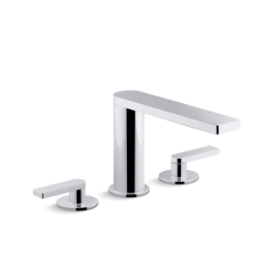 Kohler® 73081-4-CP Composed® Deck-Mount Bath Faucet With Lever Handles, Polished Chrome