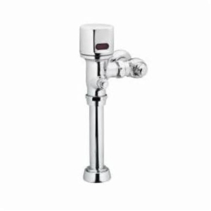 Moen® 8310DF16 M-POWER™ Electronic Urinal Flush Valve, Battery, 1.6 gpf Flush Rate, 1 in Inlet, 1-1/2 in Spud, 20 to 125 psi Pressure, Polished Chrome