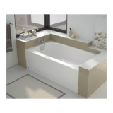 BOOTZ® 011-3302-00 Kona Professional 1-Piece Bathtub, Rectangle Shape, 54 in L x 30 in W, Right Drain, White