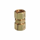 TracPipe® Counterstrike® AutoFlare® FGP-CPLG-500 Coupling, 1/2 in Nominal, AutoFlare x TracPipe® PS-II/CounterStrike® End Style, 2-1/16 in L, Brass