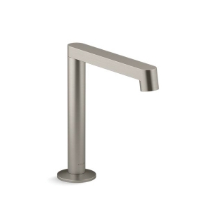 Kohler® 77969-BN Components® Bathroom Sink Spout with Row Design, 1.2 gpm, 6-5/8 in Spout Reach, Metal, Vibrant® Brushed Nickel