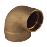 EPC 10035212 4707R Solder 90 deg Close Ruff Reducing Elbow, 1-1/4 x 3/4 in Nominal, C x C End Style, Leaded Brass