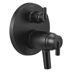 DELTA® T27T859-BL TempAssure® 17T Contemporary Valve Trim with 3-Setting Integrated Diverter, Matte Black